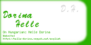 dorina helle business card